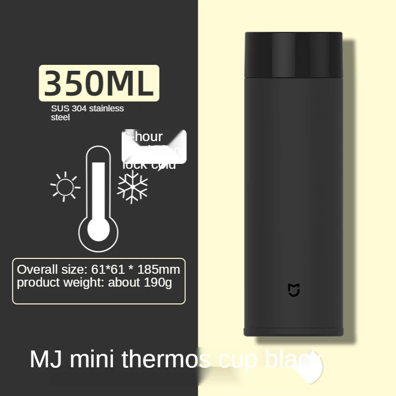 Портативный Красочный термос Xiaomi mijia 350 мл из нержавеющей стали Термокружки С