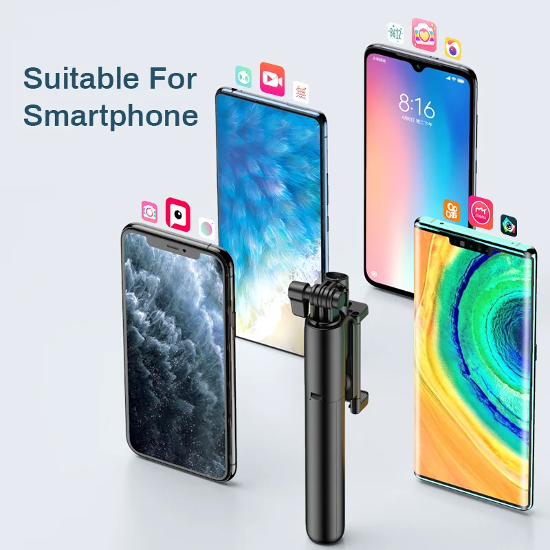 Монопод для IPhone 11 Pro 7 8 Samsung Galaxy складной с Bluetooth | Электроника