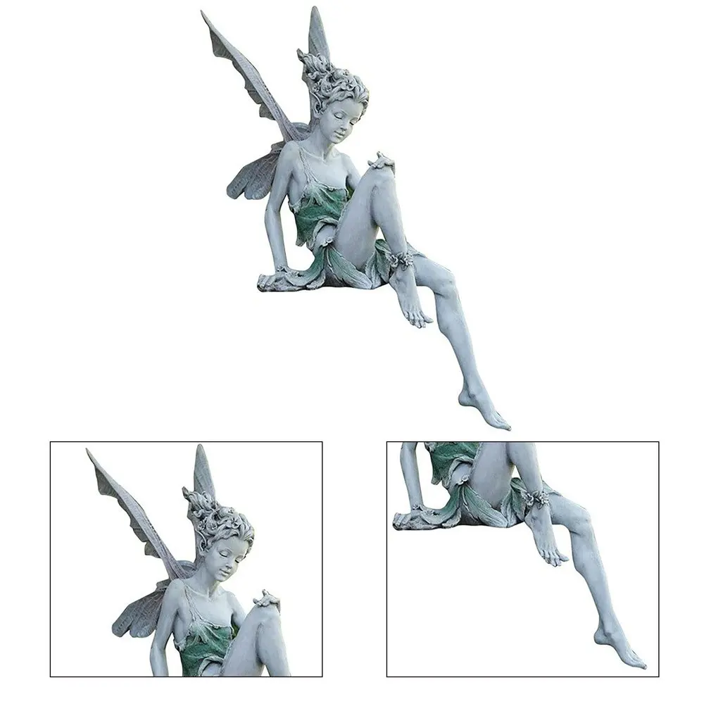 

1pcs new cResin Handicraft Flower Fairy Garden Decoration Resin Handicraft Garden Ornament Craft Toy Decoration For Home