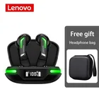 Bluetooth-гарнитура Lenovo GM3 с цифровым дисплеем, Беспроводная игровая гарнитура с низкой задержкой, наушники с шумоподавлением