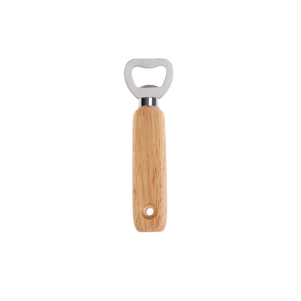 

1PCS Practical Wood Handle Handheld Bartender Bottle Opener Wine Beer Glass Cap Bottle Opener Kitchen Bar Tools 13.3*4cm