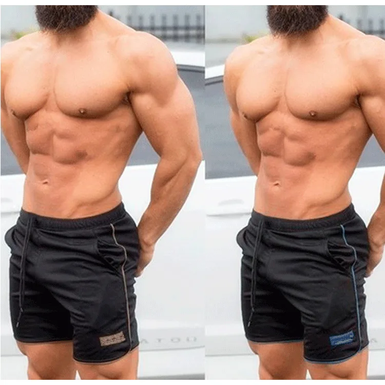 Спортивные шорты для спортзала, мужские спортивные штаны для бега, фитнеса, кроссфита, укороченные компрессионные штаны, летние мужские хлопковые шорты для бега, тенниса