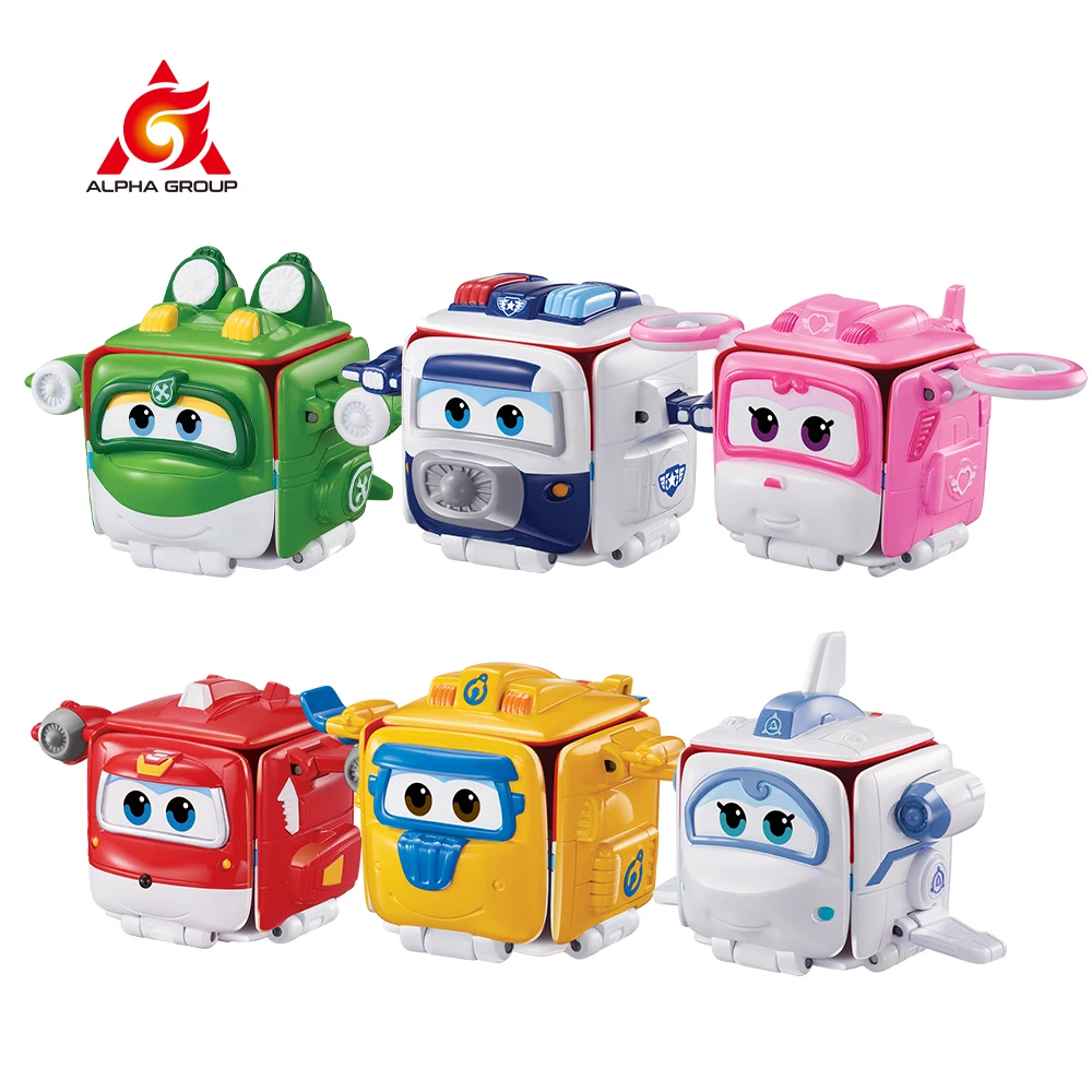 

Super Wings 6 Types Flip Surprise Package Express Plane Blocks Reversible & Transforming Deformation Toys for Children Gift