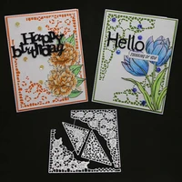 yinise metal cutting dies for scrapbooking stencils flower laces diy paper album cards making embossing folder die cuts cut mold