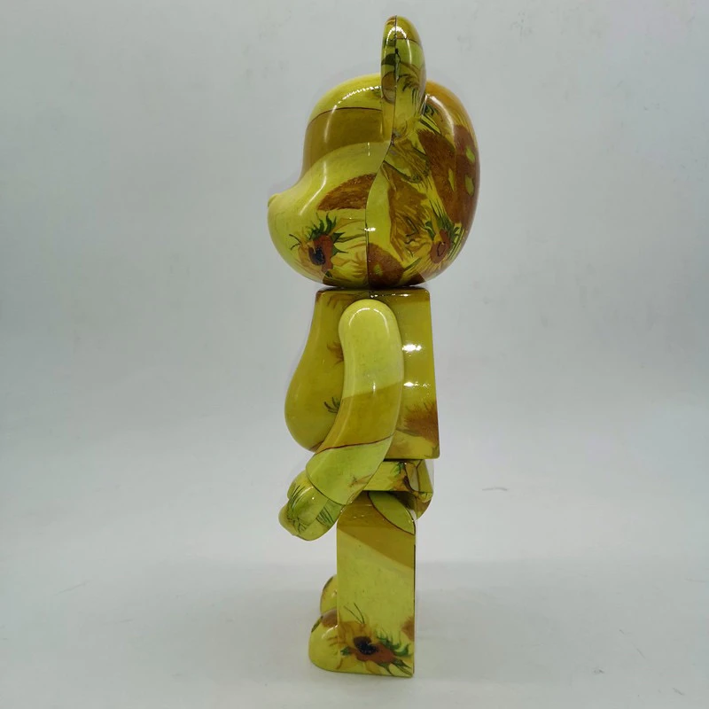 

28CM High Quality Van Gogh Bearbrickly 400% Action Figure Ornaments