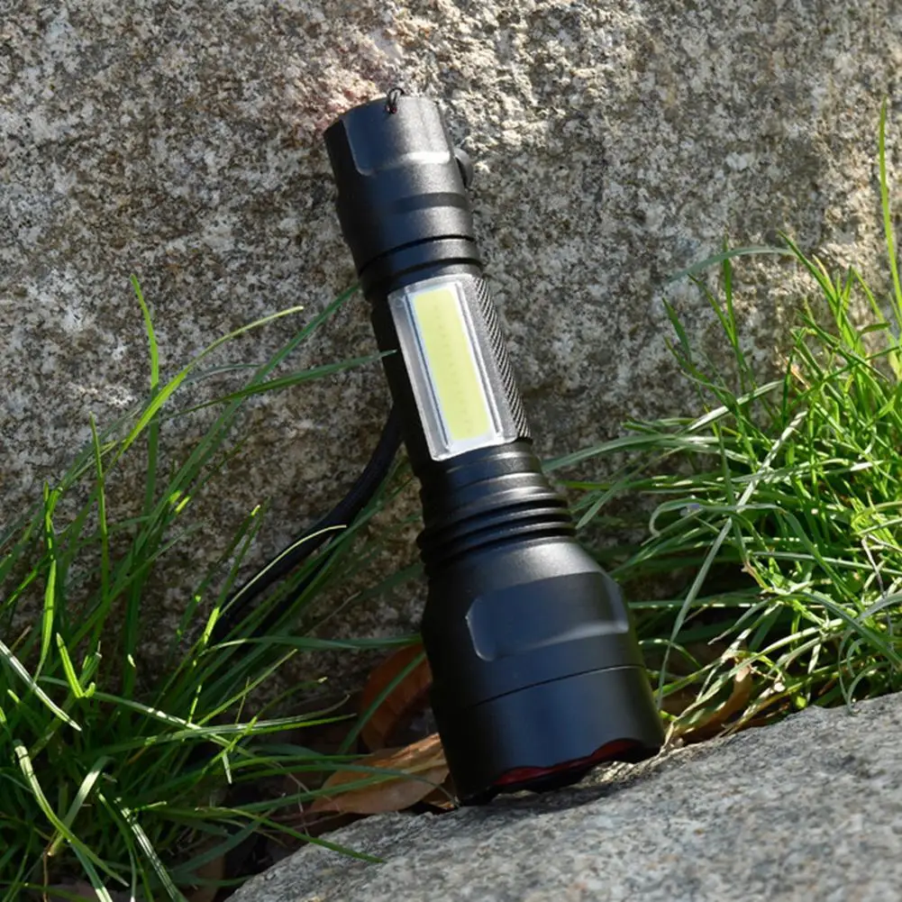 Super Bright COB LED Flashlight Portable Torch Outdoor Light 18650 Mini | Лампы и освещение