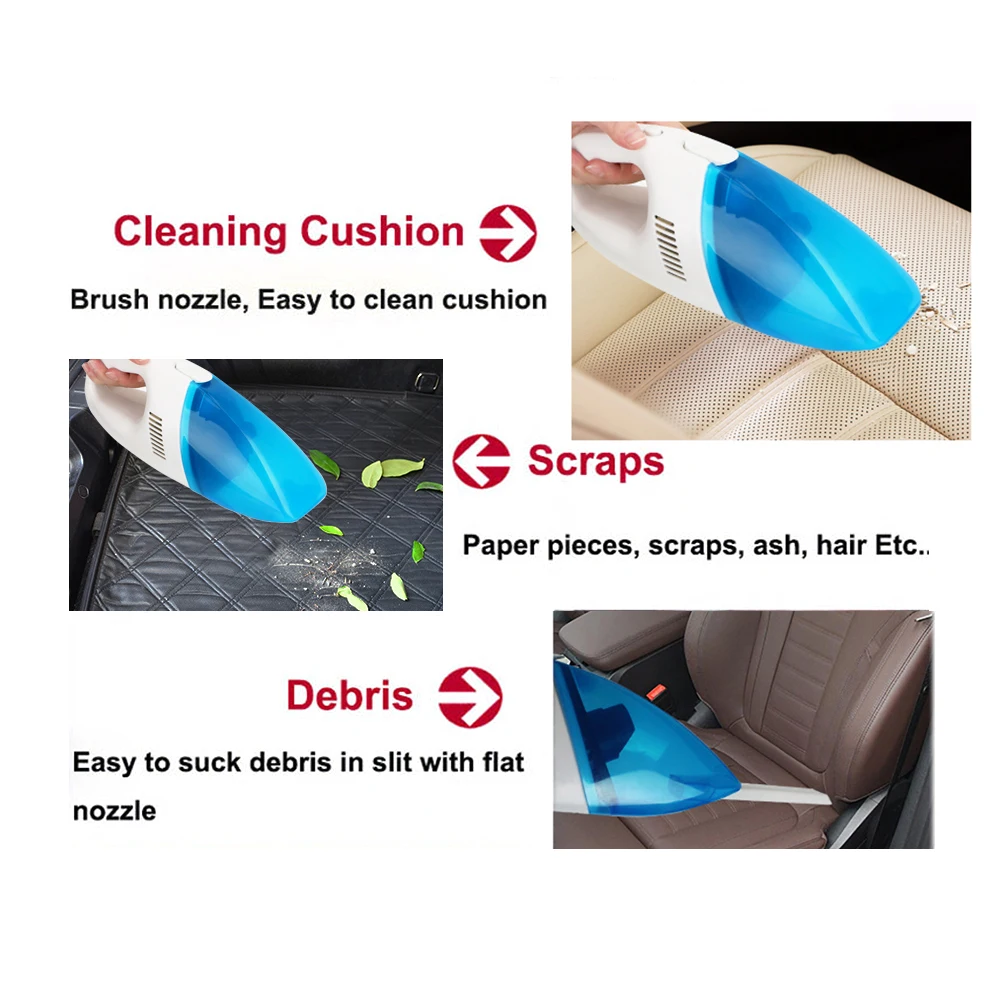 Портативный автомобильный пылесос супер всасывания автомобиль мокрой и сухой