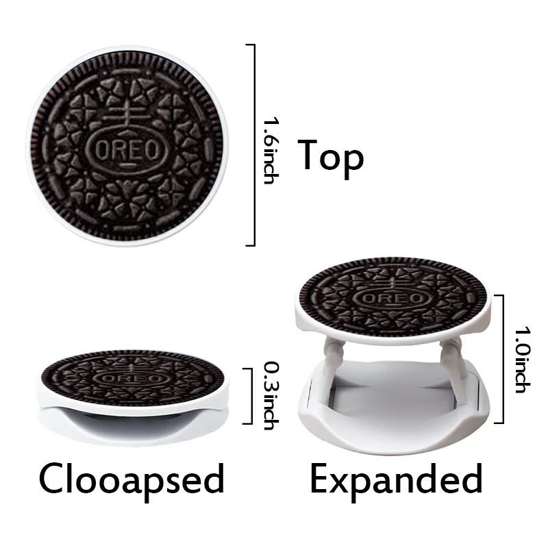 Milk Oreo chocolate biscuit Phone Case For iPhone 11 Pro X XR XS MAX 8 7 6 6S Plus 5 Cute 3D Folding bracket Soft Silicone Cover | Мобильные
