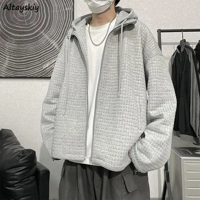 

Свитшот женский однотонный на молнии для пар, шикарная простая уличная одежда в стиле Харадзюку, модная универсальная уличная одежда для ст...