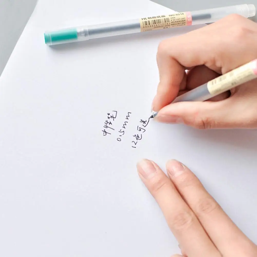 

12 Pcs/set Colour Pen Set 0.5mm Gel Pen Writing Art Graffiti Pen Writing Natural Making Children Drawing Pens Pens Card Dia T7Z0