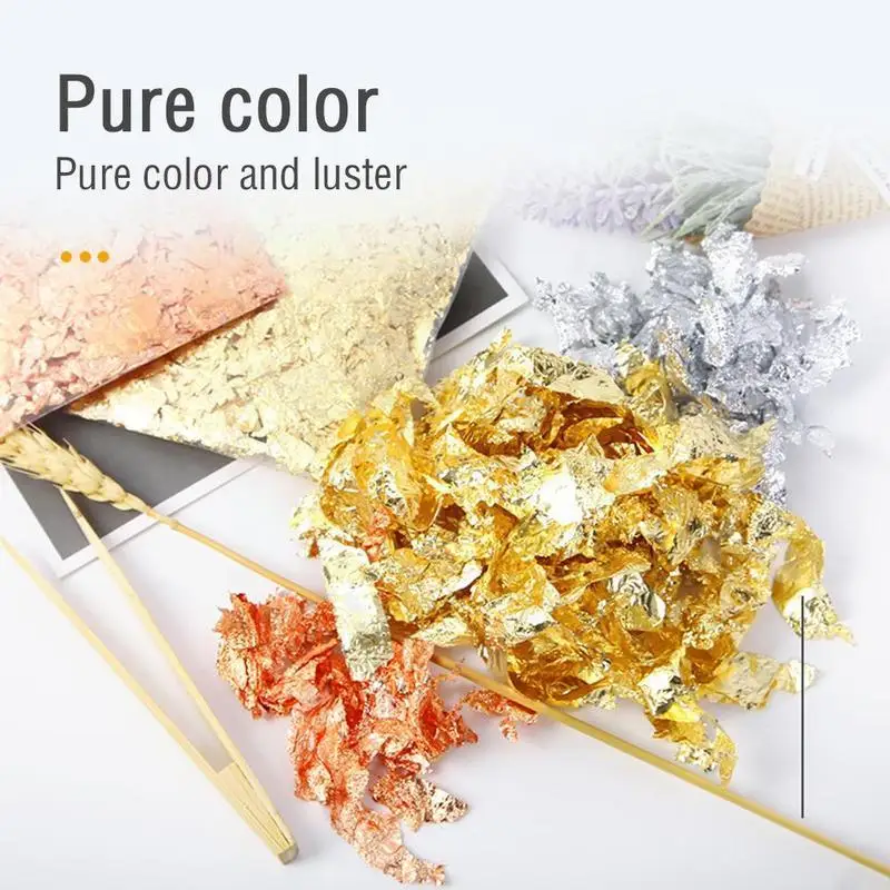 Золотые наклейки в форме листьев материал для скрапбукинга ногтей