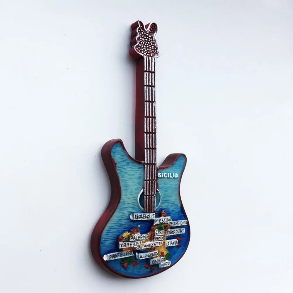3D креативная гитарная карта BABELEMI из итальянской и сицилийской смолы магнит на