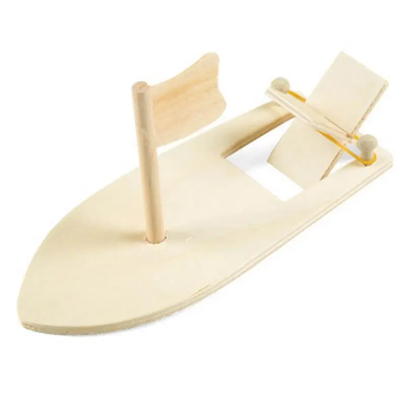 

11XE DIY Kits Wooden Sailboat Ship Model Painting Educational Children Kids kindergarten Decoration Gift