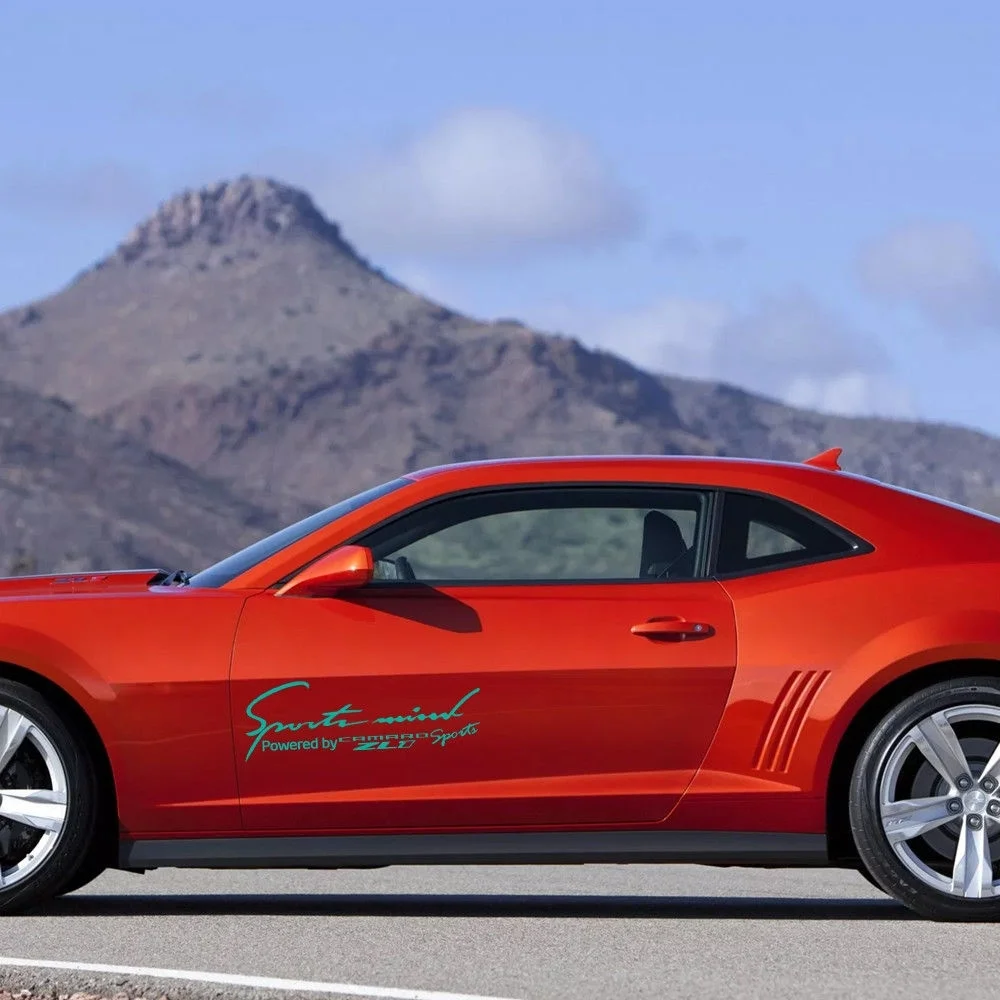 

Для 2X разных цветов Sports Mind Power For Camaro ZL1 виниловая наклейка