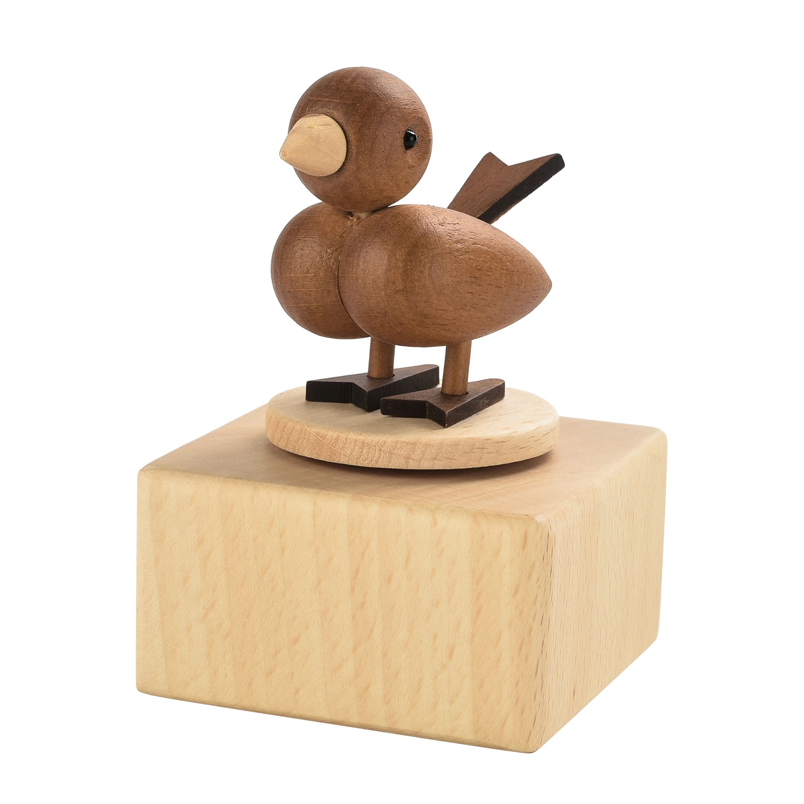 Ammoon деревянная музыкальная шкатулка с Симпатичные статуэтки для домашнего