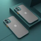 Роскошный Силиконовый противоударный матовый чехол для телефона iPhone 11 12 13 Pro Max Mini X XS XR 7 8 6 S Plus SE 2020 прозрачный тонкий Чехол