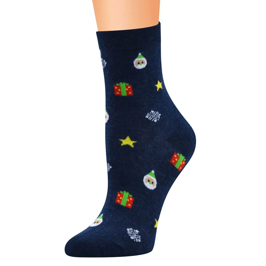 

Women 3D Socks Spring Autumn Cotton Cartoon Deer Penguin Christmas Hat Bear Female Breathable Keep Warm Floor Anti-skid Socks