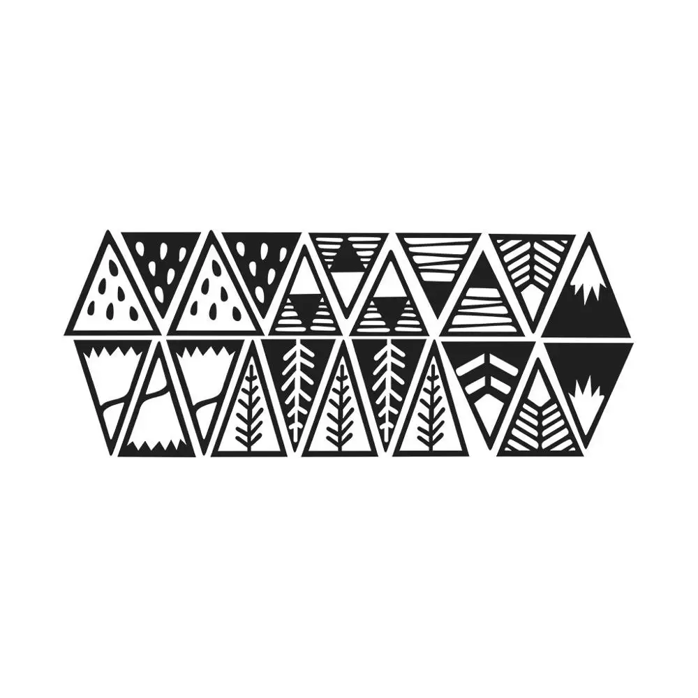 Геометрические треугольные настенные наклейки украшение детской комнаты сделай