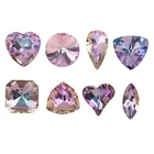 Бусины для Стразы CTPA3bI, 5 А, разные формы, светлый цвет, 10 шт.