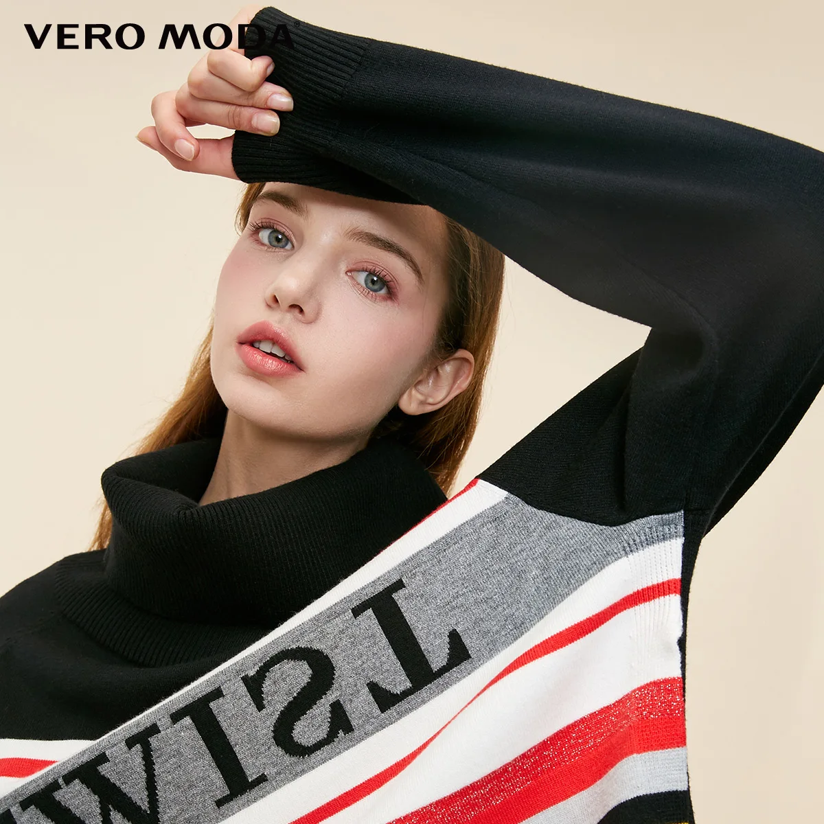 Vero Moda женский свитер в уличном стиле с буквенным принтом разных цветов | 318424513