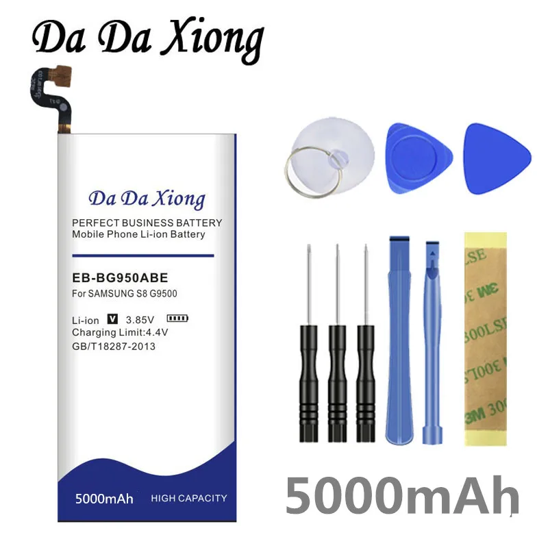 Аккумулятор Da Xiong 5000 мА/ч EB BG950ABE батарея для Samsung GALAXY S8 SM G9508 G9500 G950U G G9500|battery for