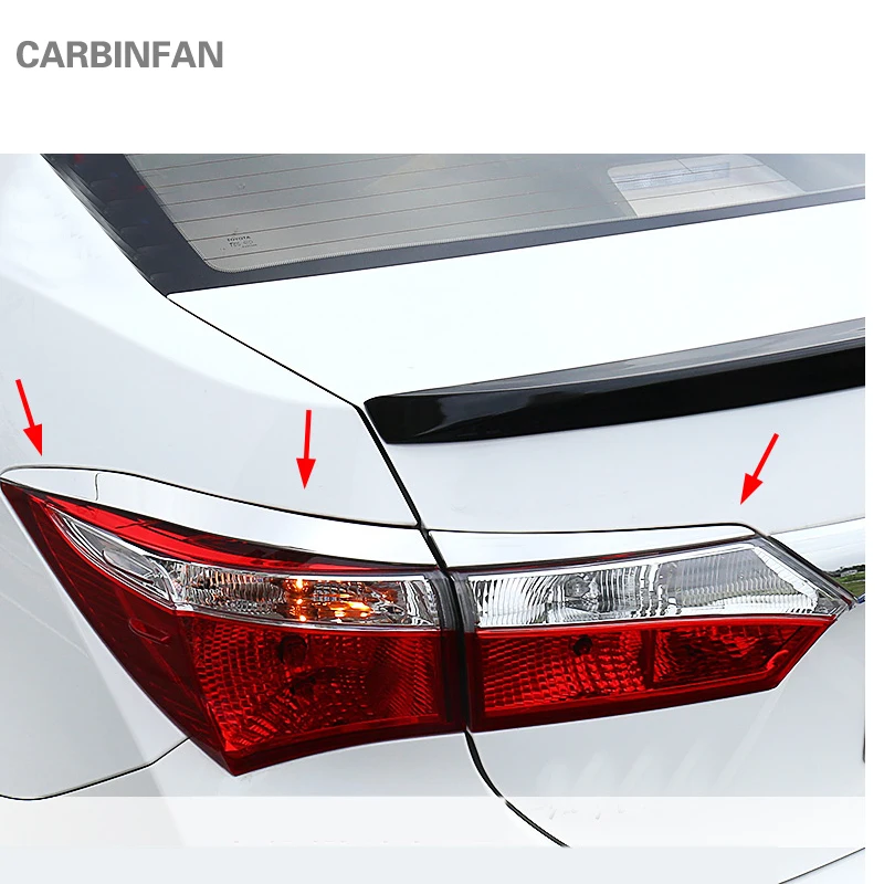 Автомобильный Стайлинг из нержавеющей стали задний светильник накладка