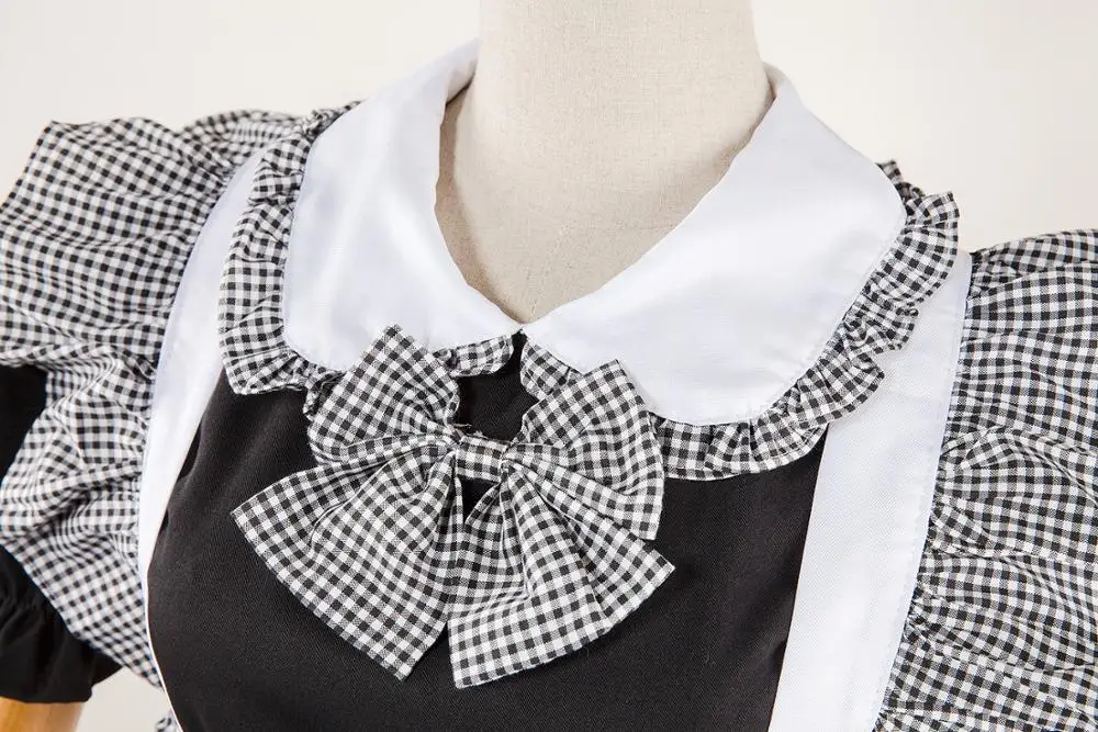 Роскошный женский костюм служанки из японского аниме милый для девочек