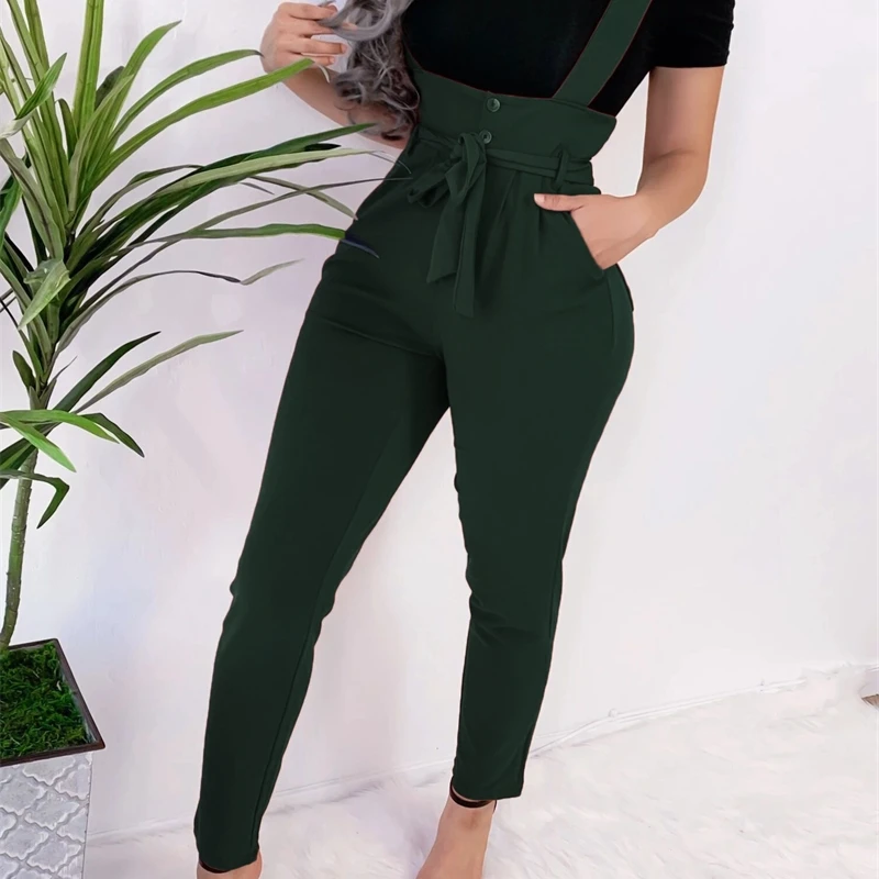 

Ashley Casual solid women pants Summer bow elastic sash skinny trousers Office ladies solid fashion spring summer pants 2020