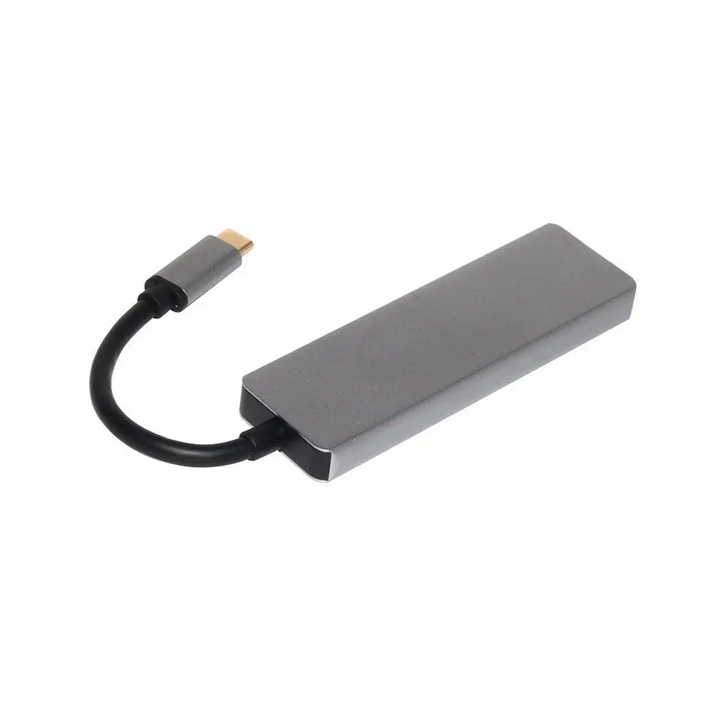 Новый usb-док-станция Thunderbolt 3 USB Type C к HDMI USB3.0 кабель TF SD карта 5в1 адаптер сплиттер