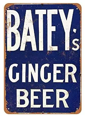 

Rustic Batey's Ginger Beer Vintage Look Metal Sign