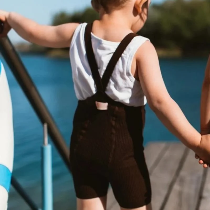 

INS2021 Spring and Summer Baby Shorty Tights Ss New Combed Cotton Boy and Girl Baby Shorts Suspenders Tights