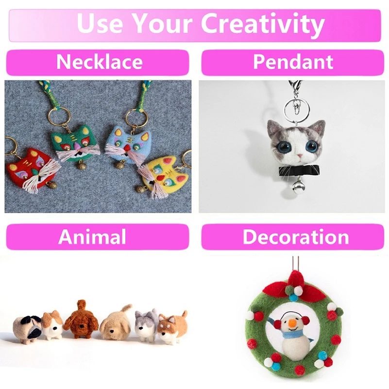 Шерсть мериноса 100 г 19 микрон фетровая шерстяная ткань для иглы и влажного