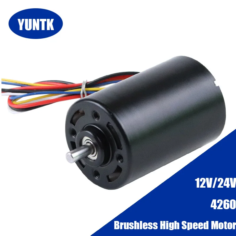

DC High Speed Brushless BLDC motor with Hall Encoder 4260 Electric Mini Engine High Torque for homemade Automation equipment