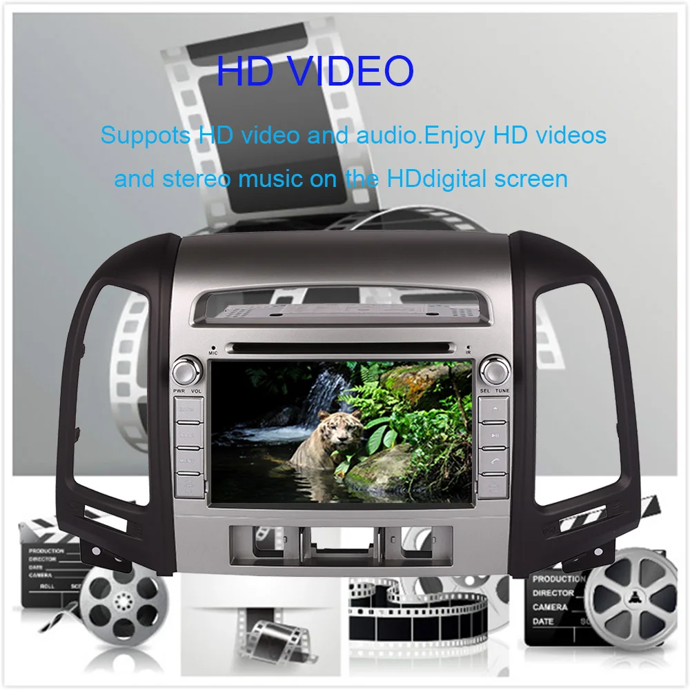 Автомобильное радио 4 гб Android 9 0 автомобильный dvd плеер для HYUNDAI SANTA FE 2006 2012 3