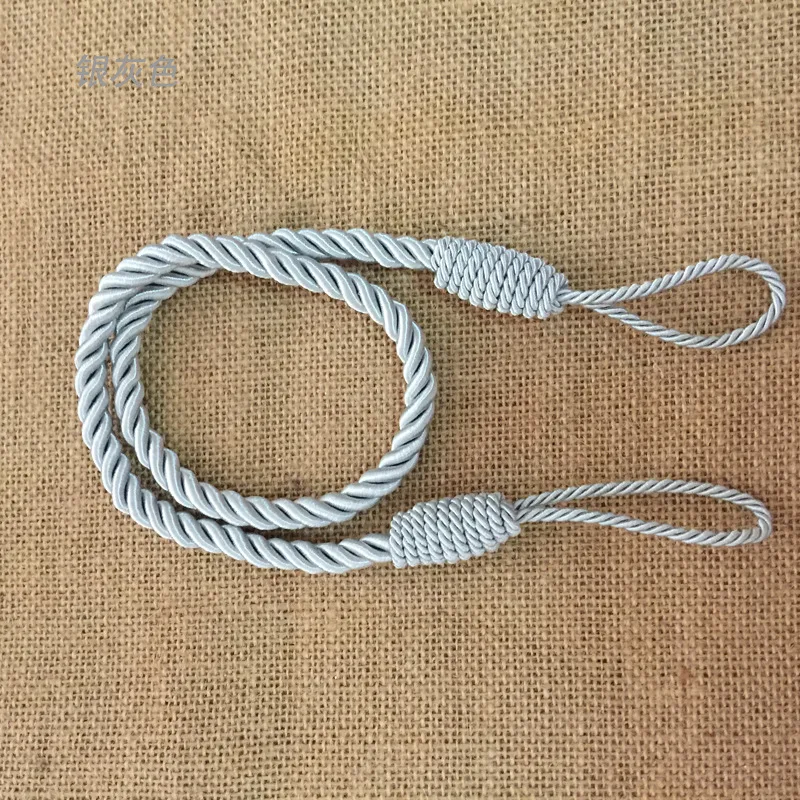 gray 2 шт. шторы Tiebacks оконная драпировка веревки Holdbacks домашний держатель для штор декоративные аксессуары - Цвет: gray