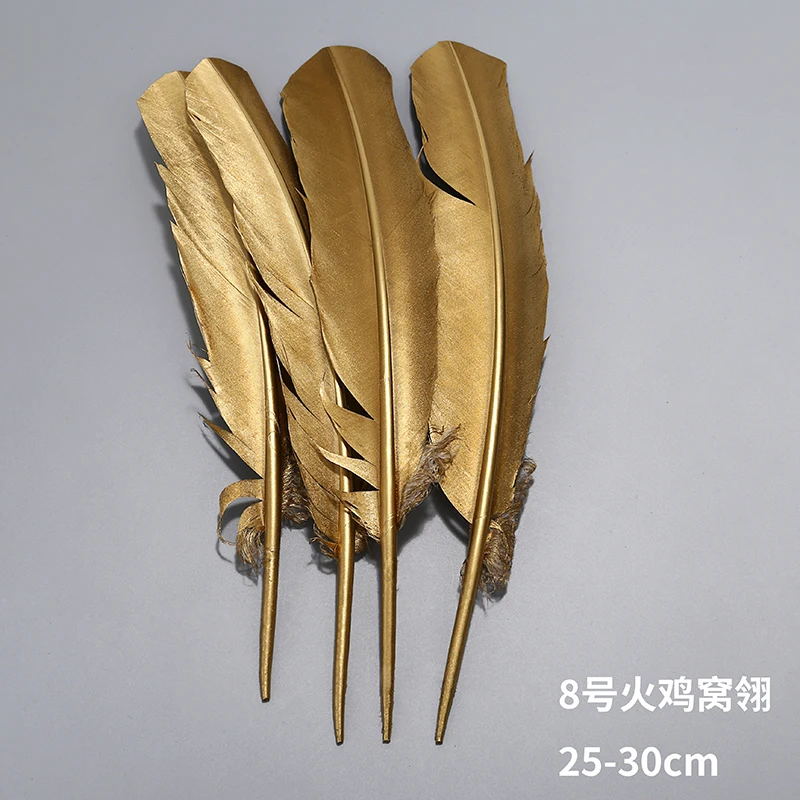 10 pcs Beautiful Fine Gold silver birds feathers peacock plumas de colores DIY Craft Party Home Decor wedding decoration X5118 | Дом и сад