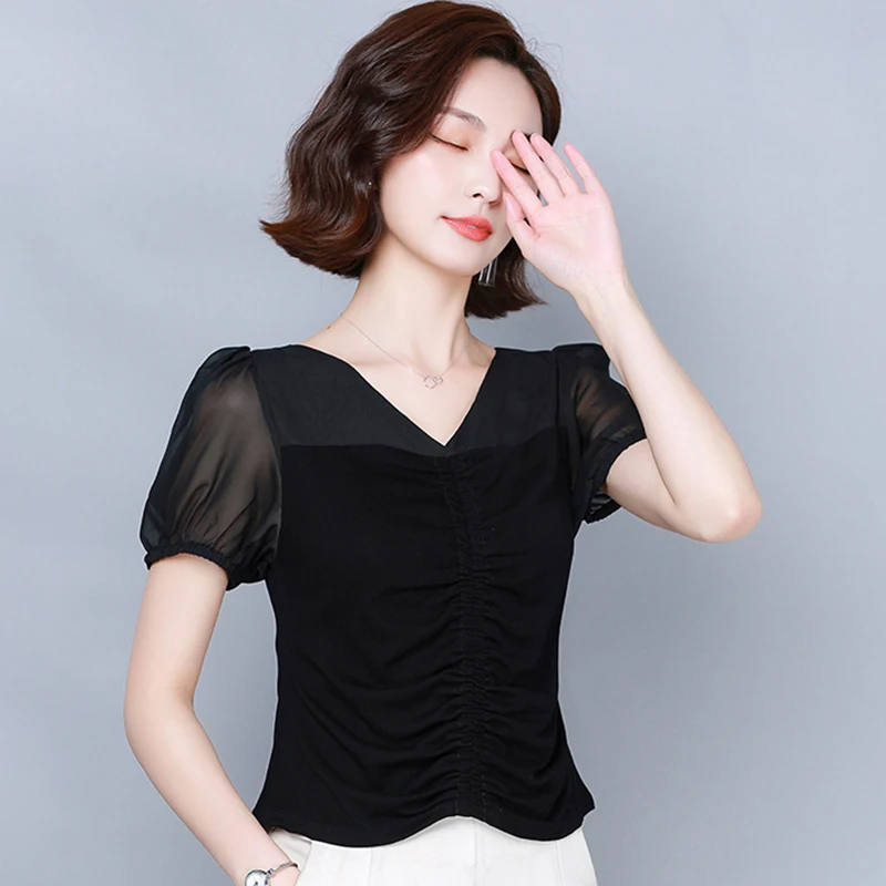 

Slim Summer T Shirt Women 2021 New Planet Print Casual Slim Women Tops one