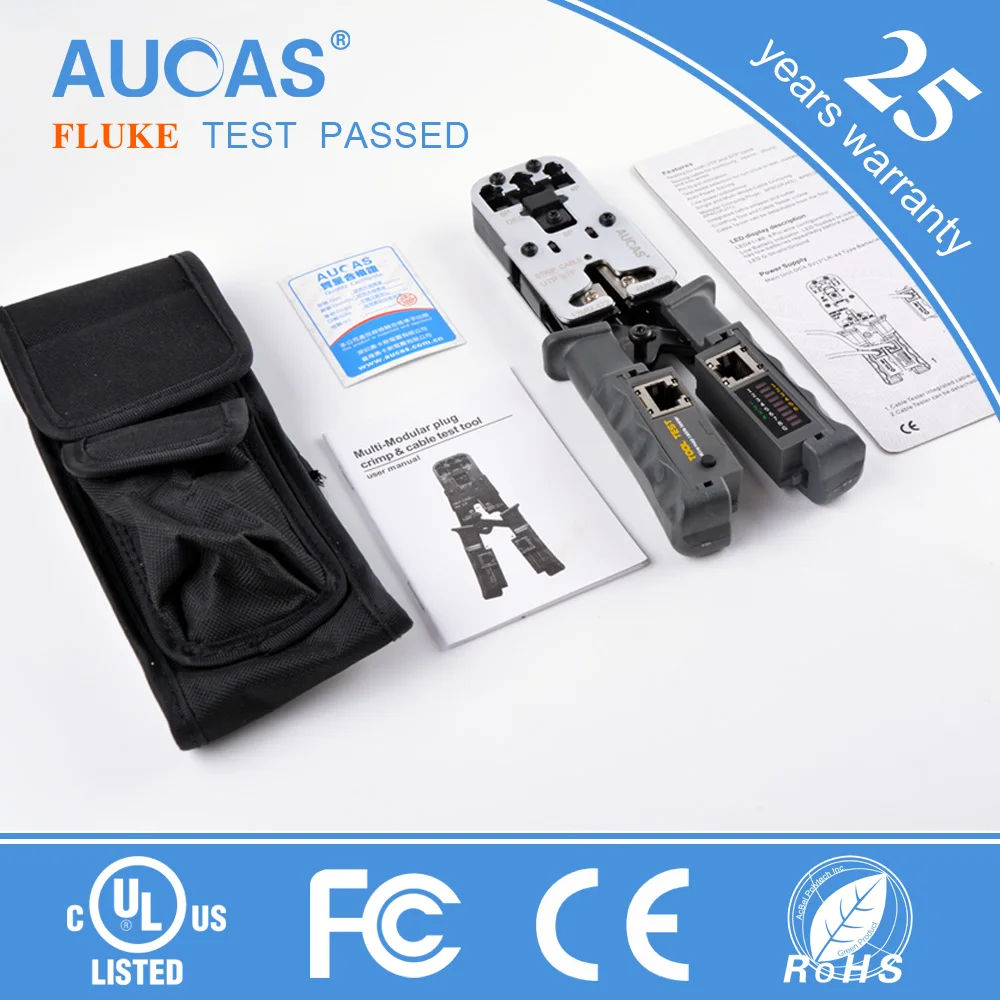 

4 in 1 connector crimpper cable stripper cutter tester