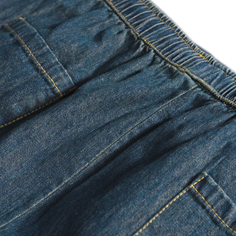 Women Denim Skirt Retro Vintage Fashion Long Loose Elastic Waist Embroidery Floral Print A09101369 | Женская одежда