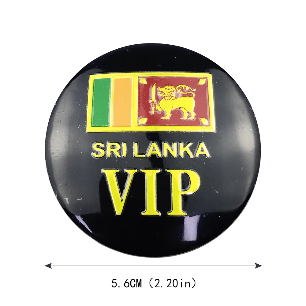 Флаг Шри Ланки эмблема значок колпачки на ступицу колеса автомобиля наклейка для