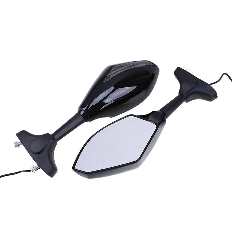 Универсальные мотоциклетные зеркала POSSBAY светодиодная подсветка для сигнала