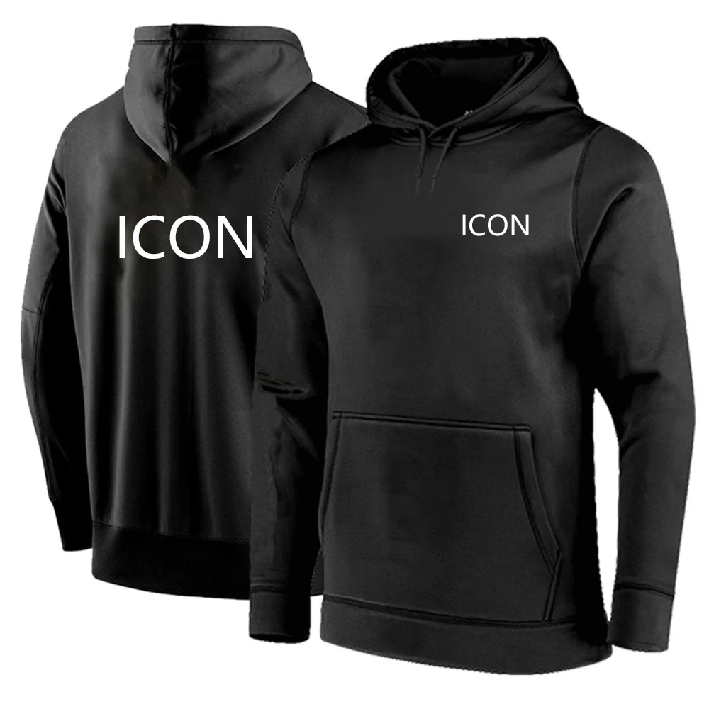 

Unisex Fashion Men Spring and Autumn Hoodies Icon ize Pullover Fleece Cotton Coats Tops Sweatshirts Casual Fashion