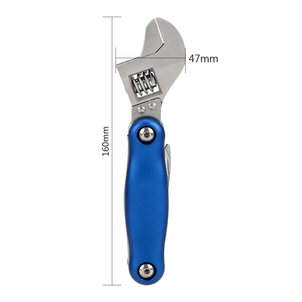 

DIYWORK 8 in 1 Saw Blade, Screwdriver, Sickle Adjustable Wrench Knife Screwdriver Set Multifunctional Outdoor Camping Tool