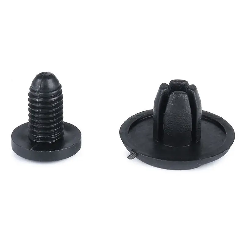 

20Pcs Car 8mm Hole Plastic Rivets Fastener Push Clip Black Auto Vehicle Door Trim Panel Retainer Clips For Toyota Honda