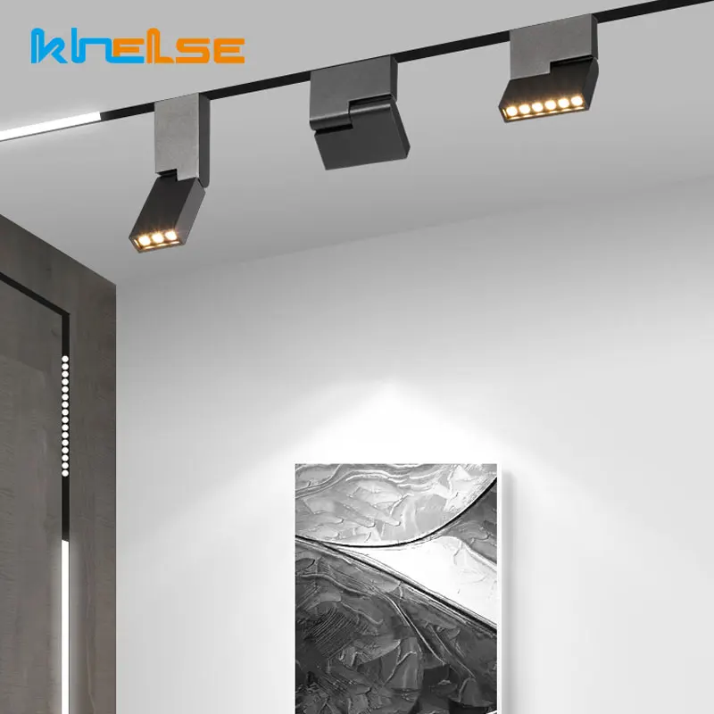 Регулируемый магнитный светодиодный Трек светильник вращающийся трек освещение