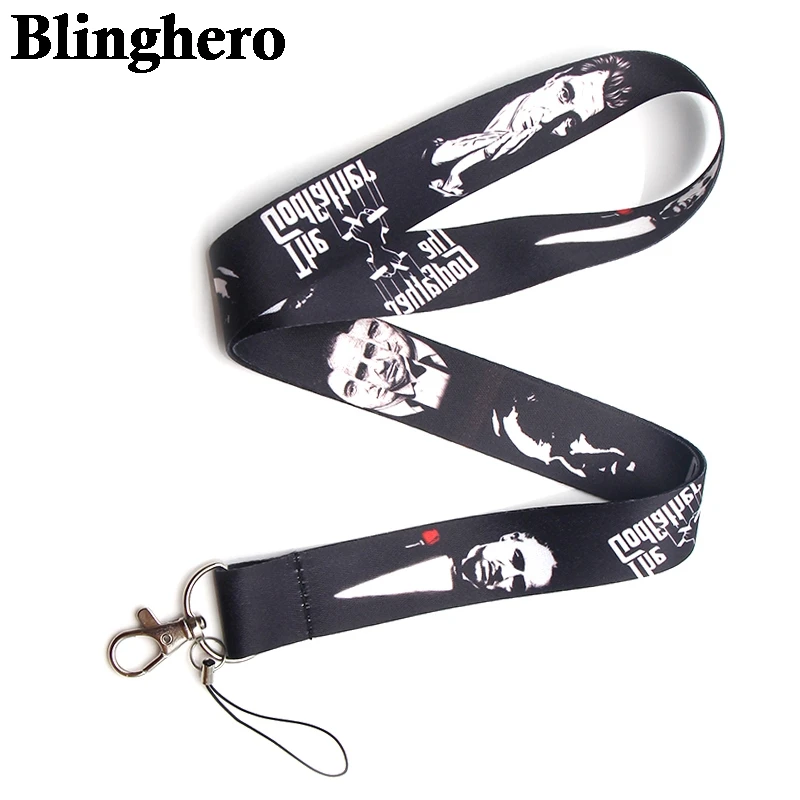 

CA697 God father Key Lanyard ID Card Badge Holder Mobile Phone Neck Strap with Key Ring 1pcs