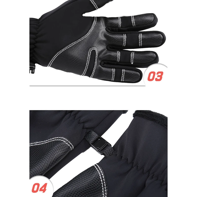 

Cycling Gloves for Men and Women Thickened Shockproof Full Finger Bike Gloves for Running Cycling Camping
