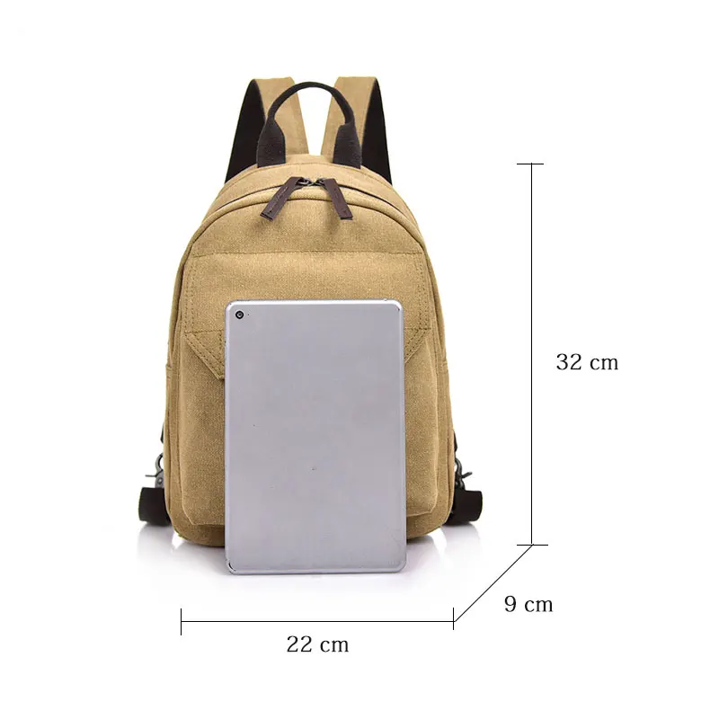 Многофункциональные холщовые дорожные мини-рюкзаки водонепроницаемые