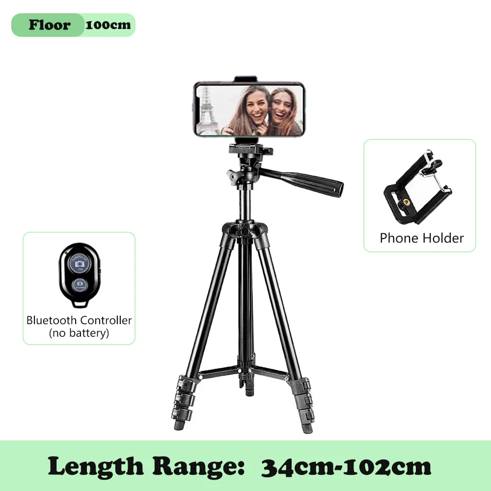 Live Photography Tripod For Phone with Mobile Holder Smartphone Travel Stand for Camera Gopro iPhone Xiaomi Huawei | Электроника
