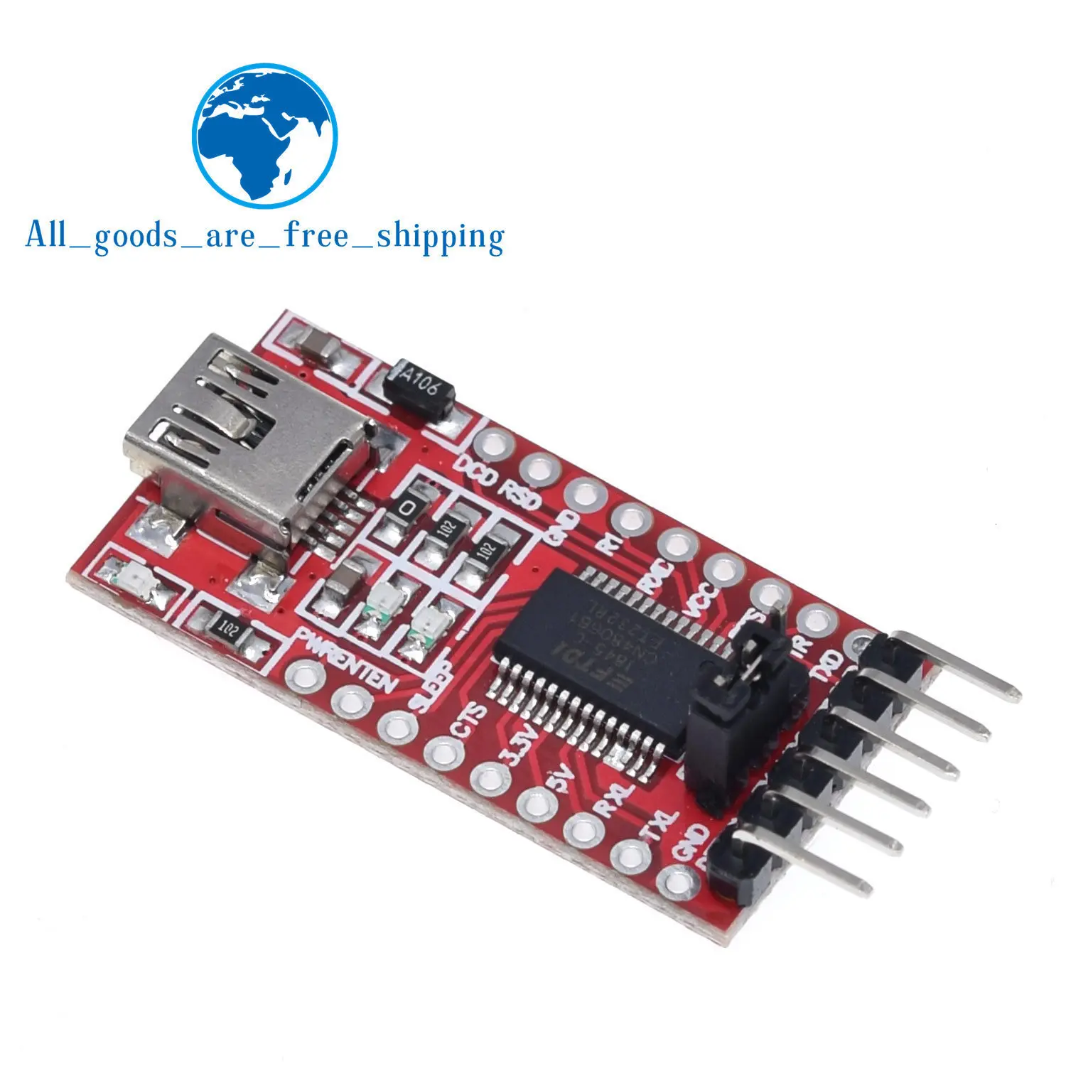 FT232RL FTDI USB 3,3 V 5,5 V to ttl модуль последовательного адаптера forArduin Mini port. Купите хорошее качество! Пожалуйста, выберите меня